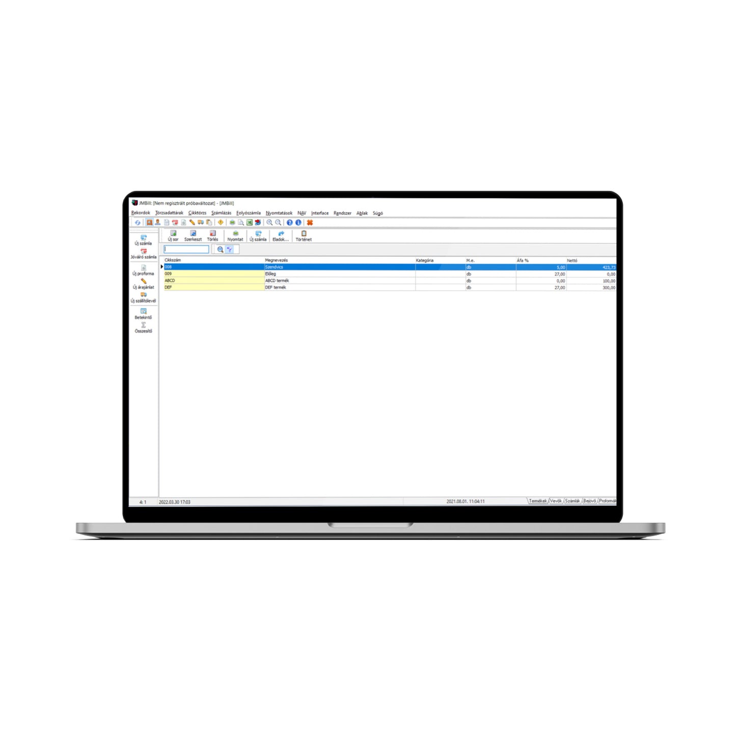 JMBill online számlázó rendszer