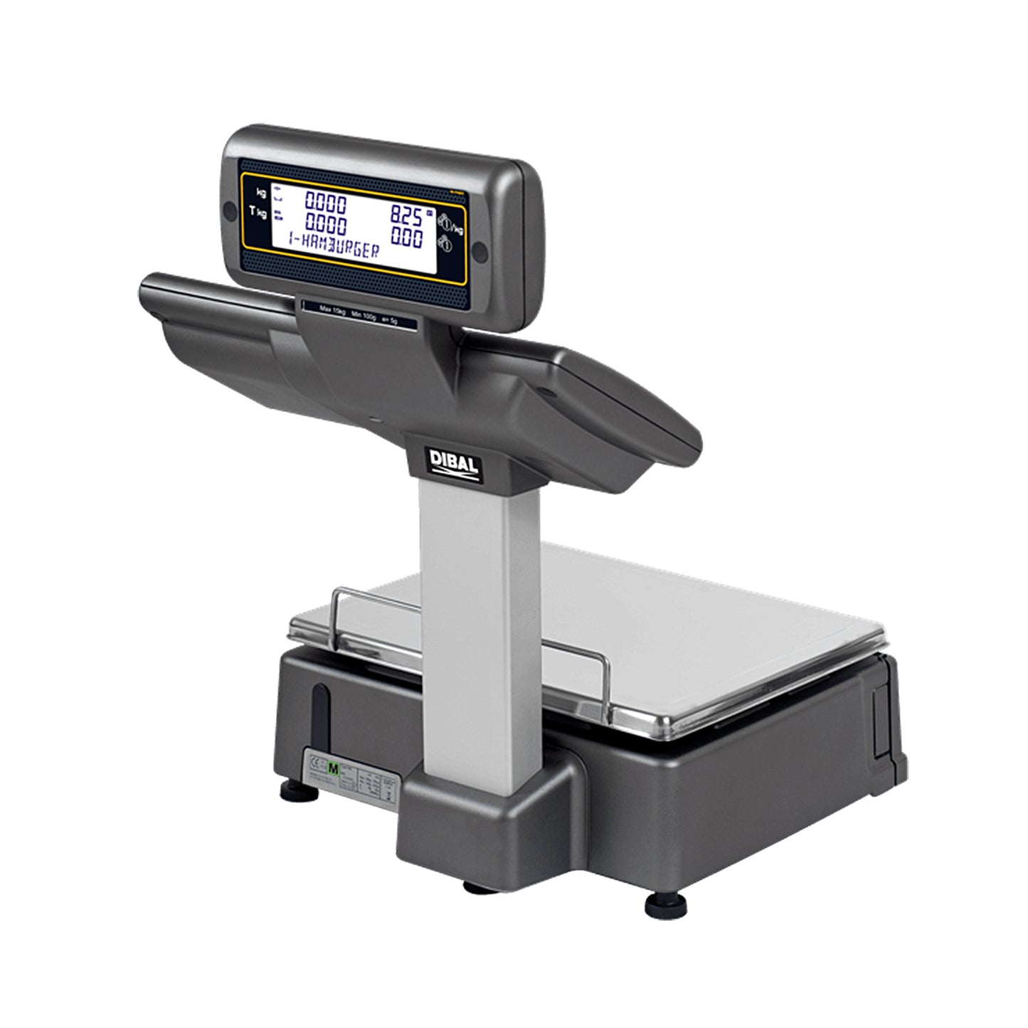 MISTRAL M-525 DB címkenyomtatós rendszermérleg